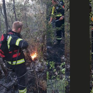 Gašenje posameznih manjših žarišč požara